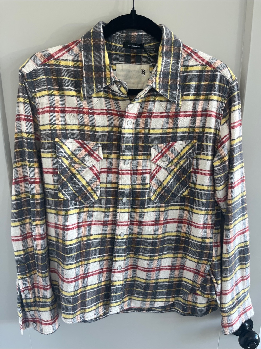 R13 snap down shirt xs